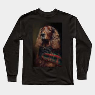 Irish Setter Classic Dog Portrait Long Sleeve T-Shirt